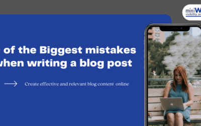 9 of the Biggest mistakes when writing a blog post