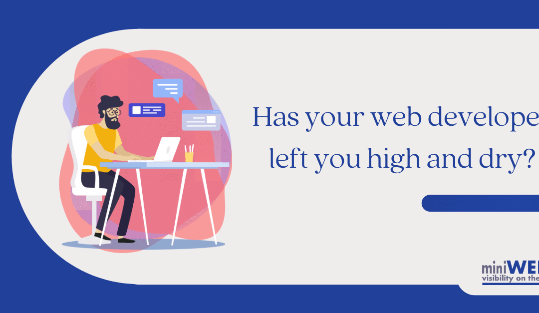 Has your web developer left you high and dry?