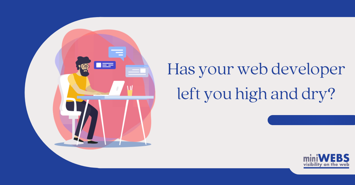Has your web developer left you high and dry?